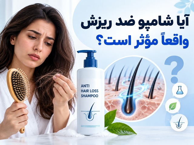 آیا شامپو ضد ریزش مو واقعاً مؤثر است؟ بررسی ترکیبات و نتایج