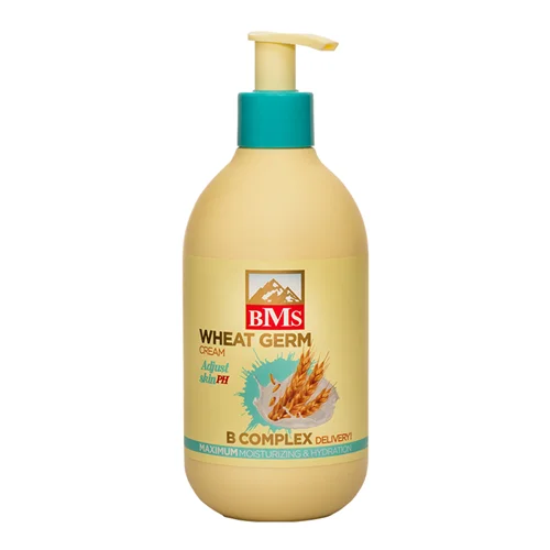کرم مرطوب کننده بی ام اس حاوی نرم کننده WHEATGERM (جوانه گندم)حجم 300 میلی لیتر