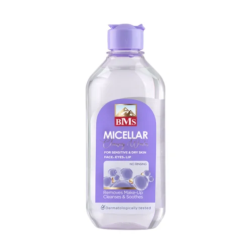 ميسلارواتر بی ام اس حاوی عصاره آلوئه ورا مناسب پوست خشك حجم 400 میلی لیتر