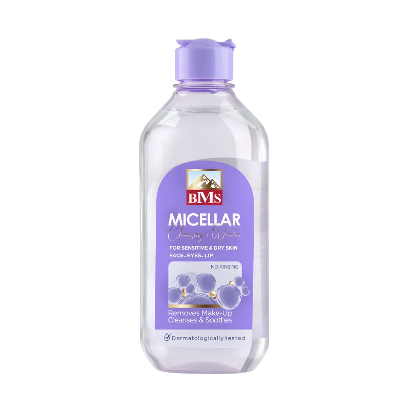 ميسلارواتر بی ام اس حاوی عصاره آلوئه ورا مناسب پوست خشك حجم 400 میلی لیتر