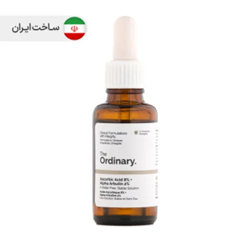 سرم آلفا آربوتین 2% + هیالورونیک اسید مناسب انواع پوست 30 میلی لیتر