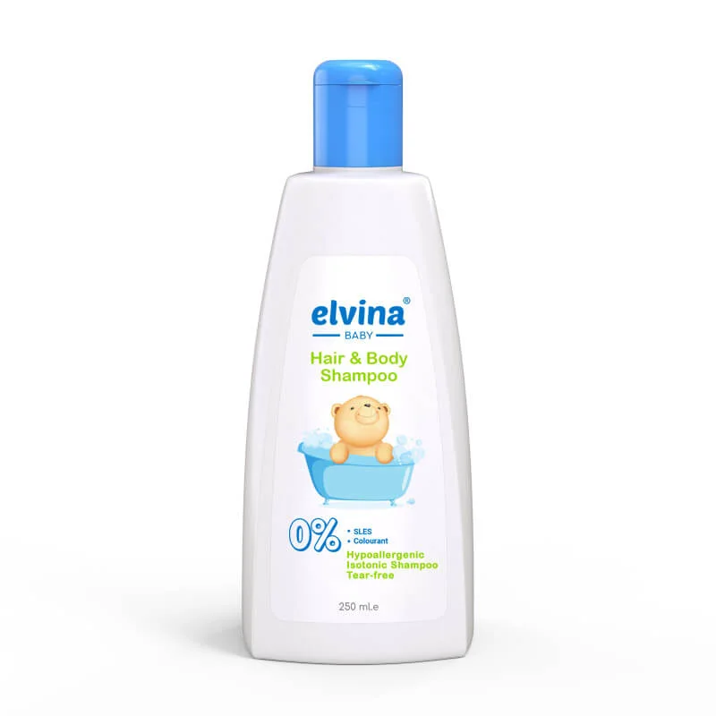 شامپو سر و بدن کودک الوینا حجم 250 میلی لیتر