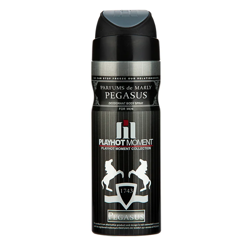 اسپری خوشبو کننده بدن پلی هات مومنت مدل PARFUMS de MARLY PEGASUS مناسب آقایان حجم 200 میلی لیتر
