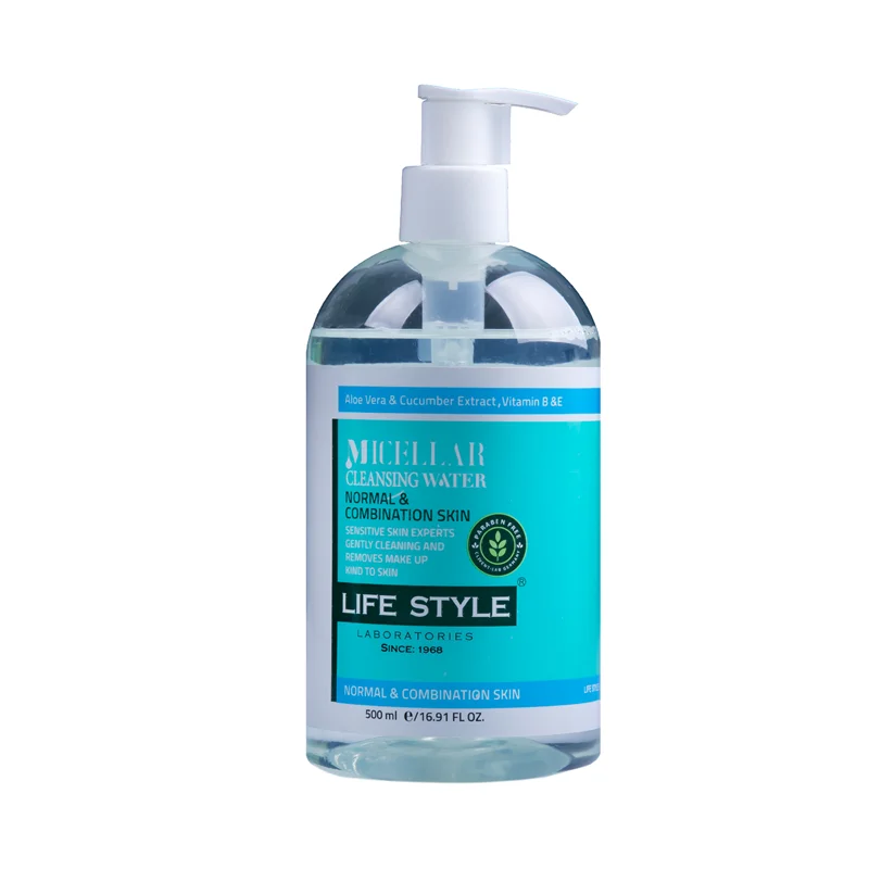 میسلار واتر لایف استایل مناسب پوست خشک و حساس حجم 500 میلی لیتر